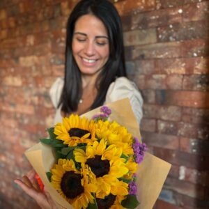 Arreglo de girasoles