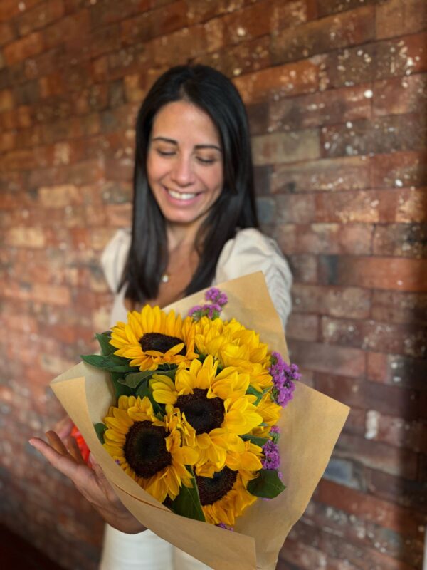 Arreglo de girasoles